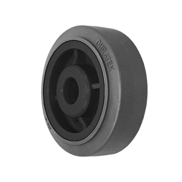 Durastar Wheel, 6X2" Duratek Rubber, Thermoplastic Rubber, Polyolefin (Gray , 620PPR84H-EC - main